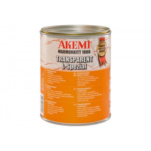 Mastic AKEMI Solide Transparent L-Spécial Cristal 1 Kg avec durcisseur